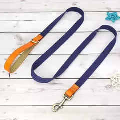 Coleira de cachorro personalizada conjunto de coleira de couro de náilon pet id colar anti-perdido fivela coleiras com corda de chumbo para cães pequenos e grandes pug - comprar online