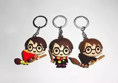 PVC 3D Harri Potter Dobby Hermione Granger Coruja Ron LORD VOLDEMORT Quidditch Chaveiro Figuras de Ação Boneca Brinquedos para Crianças