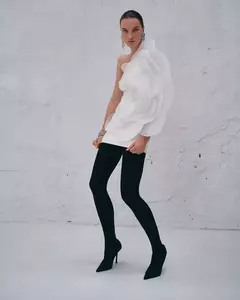 Vestido de ombro oblíquo branco para mulheres, vestido decorativo de flores, vestido de casamento, vestido de um passo, novo estilo, verão - Wolf Magazine