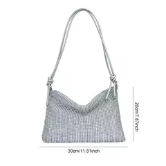 Imagem do Bolsa de diamante de strass brilhante para mulheres, bolsa feminina, sacos de noite, festa, casamento, luxo, designer, noite, novo, 2023