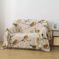 Imagem do Colcha de algodão 4 camadas de musselina gaze toalha colcha ab lado borla multifuncional cobertor sofá cama casal capa colcha 200*230