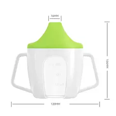 Bebê aprendendo beber copo bonito garrafa de água com dupla alça bpa livre leakproof crianças copos de água garrafa duckbill copo