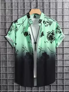 Camisa de praia de manga curta masculina, estampada flores 3D, tops respiráveis, festa ao ar livre, verão, novo, S-5XL, 2022 na internet