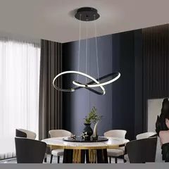 Dia540mm moderno led pingente lustre lâmpada 90-265v suspensão pendurado luzes do candelabro para sala de jantar cozinha bar loja na internet