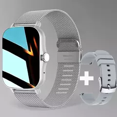 Relógio inteligente quadrado para homens e mulheres, rastreador de fitness, relógio inteligente esportivo, toque de discagem, música, Smartclock para Android, iOS - Wolf Magazine