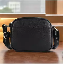 Joyir nova bolsa de ombro de couro genuíno masculino grande capacidade horizontal vintage lichia padrão ombro único saco inclinado para homem - comprar online
