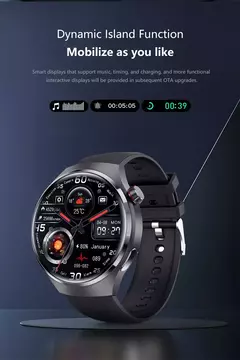 Huawei GT4 Pro Smartwatch Impermeável para Homens, GPS, NFC, 360x360, Tela AMOLED, Frequência Cardíaca, Chamada Bluetooth, IP68, 2022