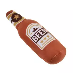 Brinquedos de pelúcia para cães, garrafa de cerveja em forma de cães pequenos e grandes, resistente à mordida, dentes limpos, brinquedo para mastigar, animais de estimação, brinquedos interativos estridentes