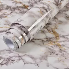 Adesivos de parede de cozinha Vinyl Marble Autoadesivo Wallpaper DIY Heatproof Waterproof Contato Contínuo Wallcovering Wall Decor - Wolf Magazine