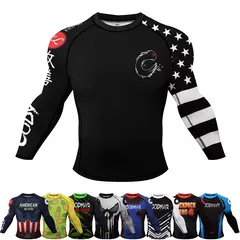 Manga comprida Surf Camisa com Silicone, Fitness Wear, Compressão Fitness Wear, Praia Swimwear, Proteção UV, Rash Guard, Novos Produtos de Natação - loja online