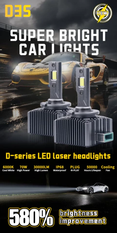 2 pçs 30000lm d1s d3s farol 35w d2s d2r d4s d4r d5s d8s led canbus lâmpadas auto luzes led lâmpada para luzes do carro 6000k plug & play - loja online