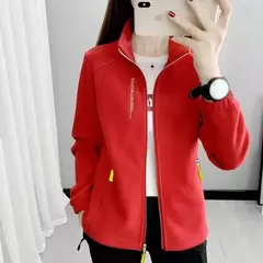 Casacos de lã tamanho grande para mulheres, cardigã quente, roupas esportivas casuais ao ar livre, caminhadas, jogging, ioga, jaquetas femininas, inverno, primavera - Wolf Magazine