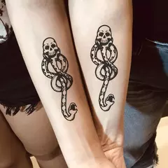 5/10 pçs filme periféricos senhor voldemort tatuagem adesivos harries magia meninos rua crânio potters adesivos brinquedos crianças presentes - loja online