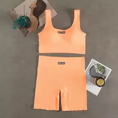 Conjunto de ioga feminino sem costura, roupas de treino fitness, sutiã esportivo, leggings de cintura alta, roupas sexy de ginástica em V profundo, roupas esportivas novas, 2024