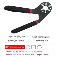 6/8 Polegada chave mágica manutenção doméstica ajustável torção mão aperto soquete exterior hexagonal ferramenta multifuncional - Wolf Magazine
