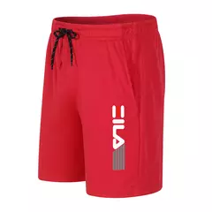 Imagem do Calção esportiva masculina popular com bolsos, calça masculina de verão, solta, lazer, corrida legal