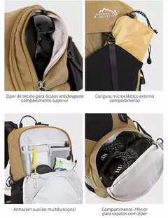 Mochila impermeável de montanhismo para homens e mulheres, Bolsa de esportes ao - comprar online