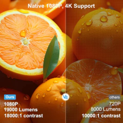 ThundeaL Native 1080P Projetor TDA7W Android WiFi 2 + 32G 4K Projetor TDA7 3D Smart Home Theater Vídeo Feixe Portátil Estoque em FR na internet