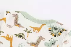 Imagem do Macacão de algodão estampado para recém-nascidos, macacão manga curta, roupas de bebê menino e menina, 0-12m, 4 peças, verão