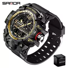 Relógio de quartzo estilo G SANDA masculino, choque impermeável, relógio militar esportivo, relógio de pulso digital masculino, relógio, novo, 3133, 50m, 2022 na internet