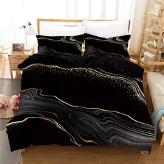 Imagem do 3D Stone Bedding Sets, Duvet Cover Set com fronha, Twin, Full, Queen, King Roupa de cama, Roupa de cama