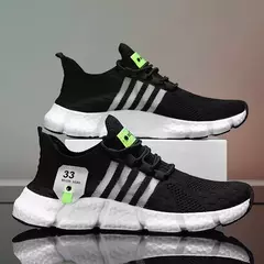 Sapatilhas de sola grossa confortáveis para homens, tênis de corrida casual, respirável tamanho grande, novo, verão - comprar online