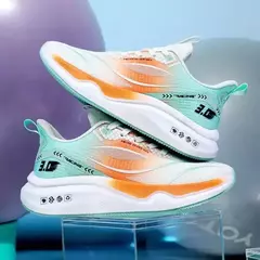 Sapatilhas esportivas casuais masculinas, Sapatilhas populares de malha de peixe, Tênis de corrida respiráveis, Moda - comprar online