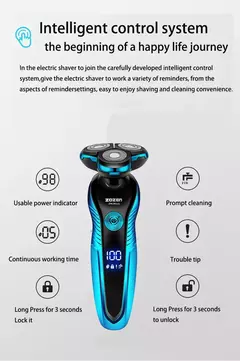 ZOZEN-Barbeador elétrico recarregável para homens, lâmina, aparador de cabelo, corte, máquina de barbear, aparador de barba, seco, uso duplo - loja online