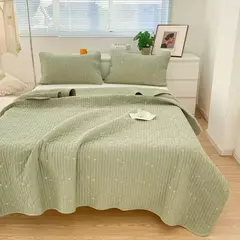 Qualidade capa de cama xadrez puro algodão lavado colcha cobertor grau a algodão acolchoado folha capa verão colcha têxteis para casa - loja online