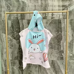Roupão com capuz unicórnio para bebês, toalha de praia para crianças, capa sereia para crianças, roupa de banho para bebês - comprar online
