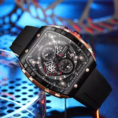 CURREN-Relógio de pulso quartzo masculino, impermeável, luminoso, cronógrafo, data, relógio, luxo, quadrado, Top Brand - loja online