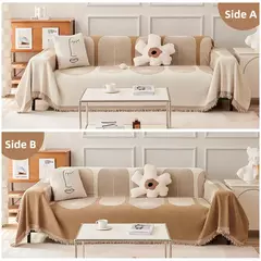 Universal Chenille Couch Cover Capa de almofada do sofá à prova de poeira Anti-cat Scratch Protection Cobertor do sofá Tapete - comprar online