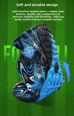 Sapatos de futebol respiráveis dos homens botas de futebol de pico longo das mulheres das crianças jovens esportes bola sapatos competição calçado de treinamento - Wolf Magazine
