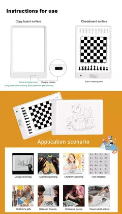 LED Desenho Copy Pad Board para Crianças, A5, A4, LCD Escrito Tablet, Brinquedo Infantil, Pintura, Educacional, Crianças, Presentes Criativos - comprar online