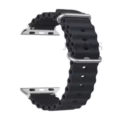 Ocean Strap para Apple Watch, faixa de 49mm, 44mm, 45mm, 41mm, 40mm, 38mm, 44mm, 1:1, iWatch Series 9, 8, 7 SE, original - Wolf Magazine