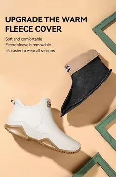 Botas de chuva antiderrapante impermeáveis para homens, sapatos de tornozelo alto para casal, caminhadas, pesca, água, chef, trabalho, ao ar livre, moda, novo - Wolf Magazine