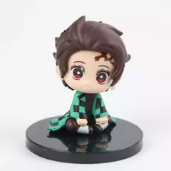 Imagem do 4-5 pçs/set Anime Demon Slayer Kimetsu No Yaiba Figura Q Posket Kamado Tanjirou Kamado Nezuko Agatsuma Figura Brinquedos 4-5 cm