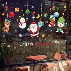 Decoração de Feliz Natal para casa, parede e janela adesivos ornamentos, guirlanda de ano novo, Noel Festoon, 2022, 2025 - comprar online