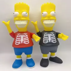 Simpson Os Simpsons e os enfeites de mesa Ashen Halloween estão na moda, brincando com estatuetas de luz noturna e modelos de bonecas na internet