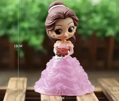 Disney q posket jasmim princesa branca de neve belle ariel cinderela anna elsa mulan tinkerbell bolo topper presente das crianças - Wolf Magazine