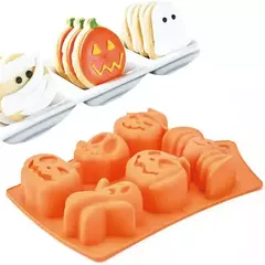 Molde de silicone para Halloween Party Decor, abóbora, bolo, biscoito, doces, cozimento, crânio, morcego, aranha, truque ou deleite, criança, crianças - Wolf Magazine
