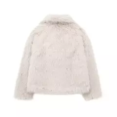 TRAF-Jaqueta feminina de tecido de lantejoulas de metal, casaco solto, gola alta, manga comprida, outerwear feminino chique, outono, inverno, 2023