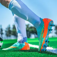 Anti Slip Wearable Resistente ao Desgaste Sapatos de Futebol, Spikes Especiais, Sapatos de Treinamento de Futebol ao Ar Livre para Jovens Adultos, AG, FT, Novo, Top Baixo, 2024 na internet