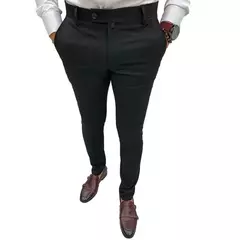 Imagem do Calça Suave Trecho Apertada Masculina, Calça Casual, Negócios, Social, Escritório, Entrevista, Festa, Casamento, Terno, S-3XL