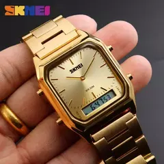 Skmei-homens relógios de pulso 1220, casual, digital, dual time, esportes, cronógrafo, à prova d'água, quartzo, 3bar - Wolf Magazine
