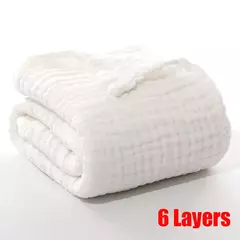 Newborn Baby's Gauze Bathrobe, Infant Swaddle, 100% Algodão, Meninos, Meninas, Crianças, Infantil, Gaze, Cobertor, Roupão, 6 Camadas - Wolf Magazine