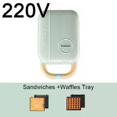 Mini máquina de café da manhã tipo panqueca, fornos elétricos para café da manhã, panquecas e waffle - comprar online