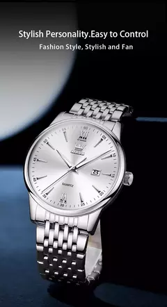 OLEVS-Relógios de luxo high-end para homens, relógios originais de aço inoxidável, marca top, relógio de quartzo, relógio manual, moda - Wolf Magazine