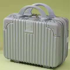 Imagem do Mini Saco De Maquiagem Vintage, Caso De Viagem Portátil, Pequena Caixa De Bagagem, Handy Caixa De Presente, Senha De Rolamento De Bagagem, 14 ", 16";;VERDADEIRO;;"16 polegadas [com bloqueio de senha 35*27*16]],Ouro rosê