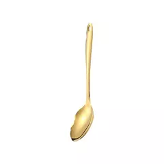 Utensílios De Cozinha De Aço Inoxidável De Ouro, espátula de fritura, colher De Sopa, Gadget De Punho Longo, Acessórios De Cozinha